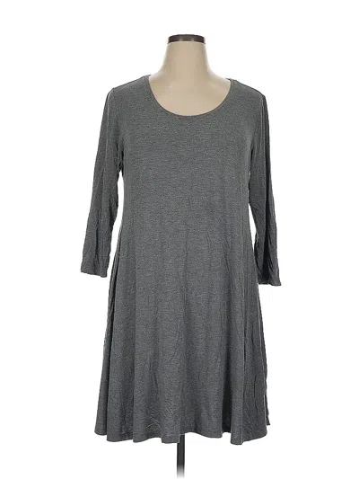 Pre-owned Style & Co Casual Dress In Gray