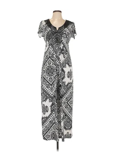 Pre-owned Style & Co Casual Dress In Gray