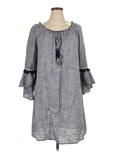 Pre-owned Style & Co Casual Dress In Gray
