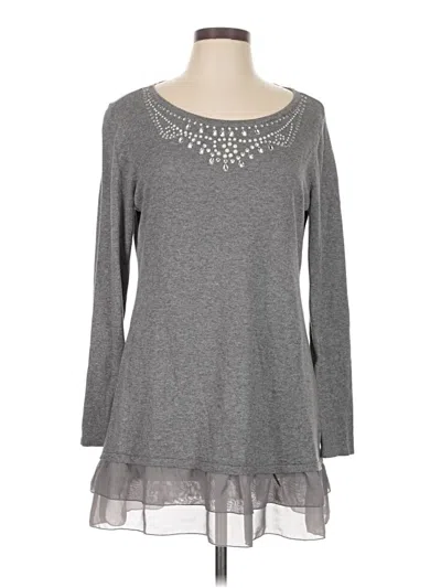 Pre-owned Style & Co Casual Dress In Gray