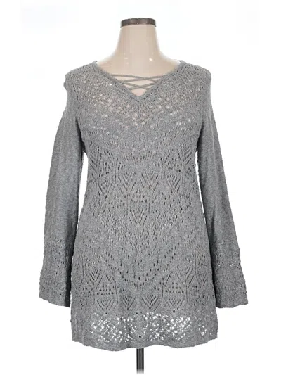 Pre-owned Style & Co Casual Dress In Gray