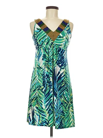 Pre-owned Style & Co Casual Dress In Green