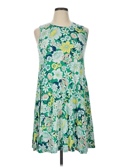 Pre-owned Style & Co Casual Dress In Green
