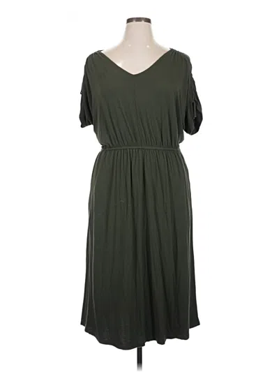 Pre-owned Style & Co Casual Dress In Green
