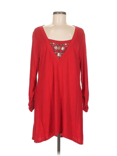 Pre-owned Style & Co Casual Dress In Red
