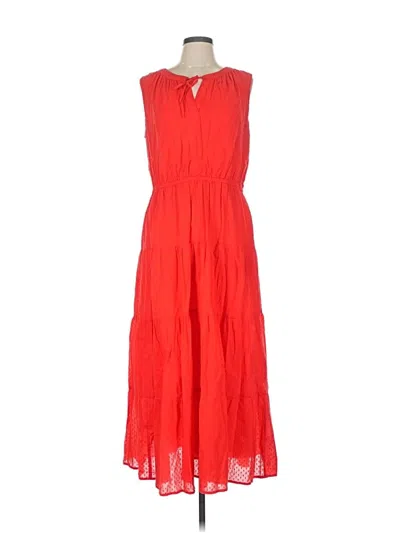 Pre-owned Style & Co Casual Dress In Red