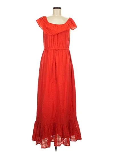 Style & Co Casual Dress In Red