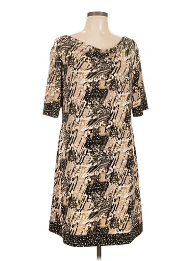 Pre-owned Style & Co Casual Dress In Tan