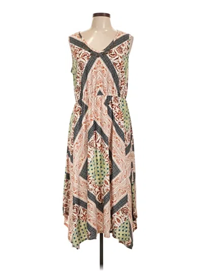 Pre-owned Style & Co Casual Dress In Tan