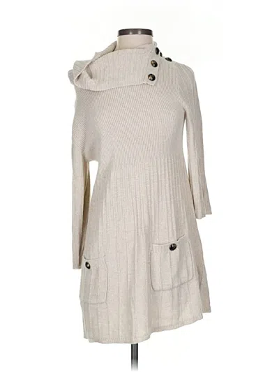 Pre-owned Style & Co Casual Dress In White