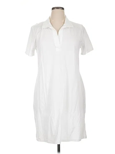 Pre-owned Style & Co Casual Dress In White