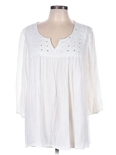 Pre-owned Style & Co Casual Dress In White