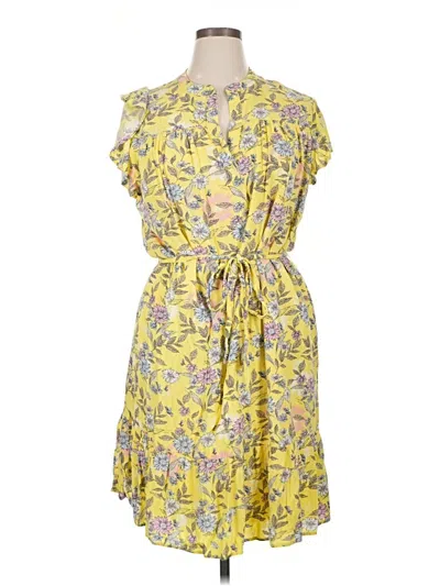 Pre-owned Style & Co Casual Dress In Yellow