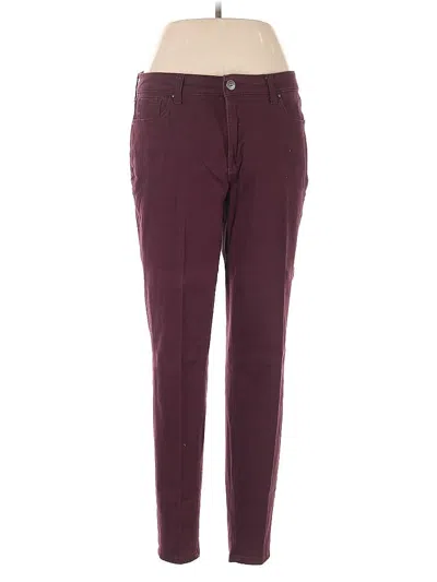 Pre-owned Style & Co Casual Pants In Burgundy