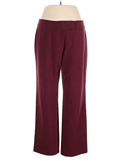 Pre-owned Style & Co Casual Pants In Burgundy