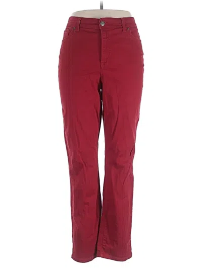 Pre-owned Style & Co Casual Pants In Burgundy