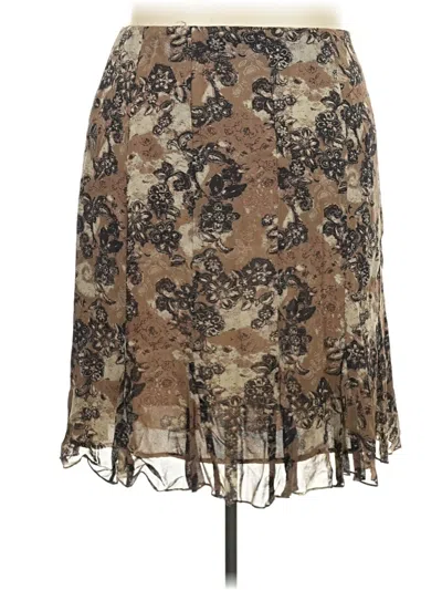 Pre-owned Style & Co Casual Skirt In Brown