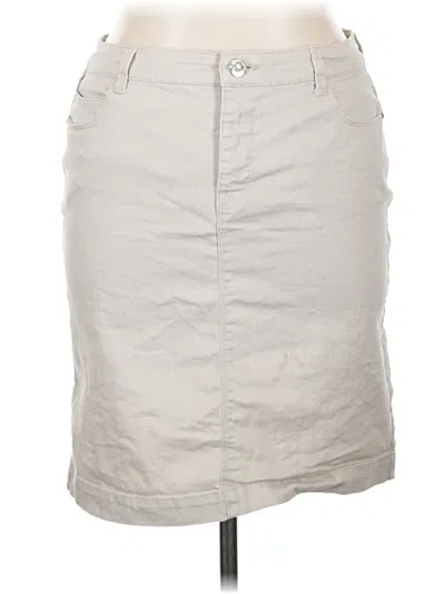 Pre-owned Style & Co Casual Skirt In Gray