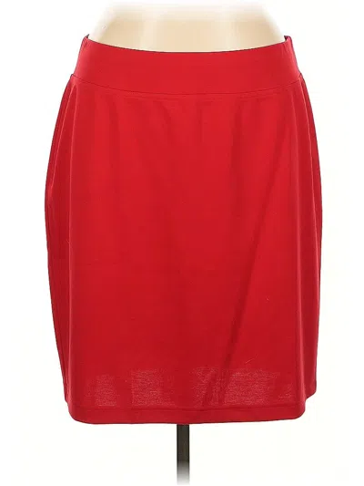 Pre-owned Style & Co Casual Skirt In Red