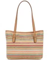 STYLE & CO CLASSIC STRAW TOTE, CREATED FOR MACY'S