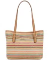 Style & Co Medium Classic Straw Tote, Created For Macy's In Multi