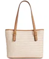 Style & Co Classic Straw Tote, Created For Macy's In Natural