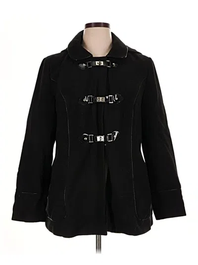 Pre-owned Style & Co Coat In Black
