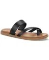 STYLE & CO WOMEN'S CORDELIAA SLIP-ON STRAPPY FLAT SANDALS, CREATED FOR MACY'S
