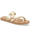 STYLE & CO WOMEN'S CORDELIAA SLIP-ON STRAPPY FLAT SANDALS, CREATED FOR MACY'S