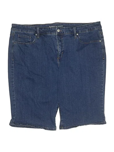 Pre-owned Style & Co Denim Shorts In Blue