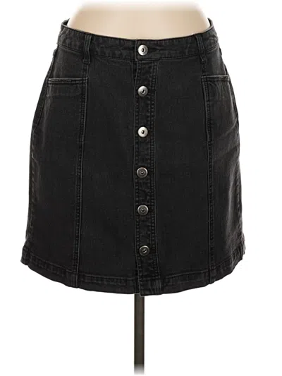 Pre-owned Style & Co Denim Skirt In Black