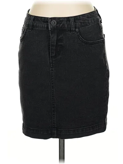 Pre-owned Style & Co Denim Skirt In Black