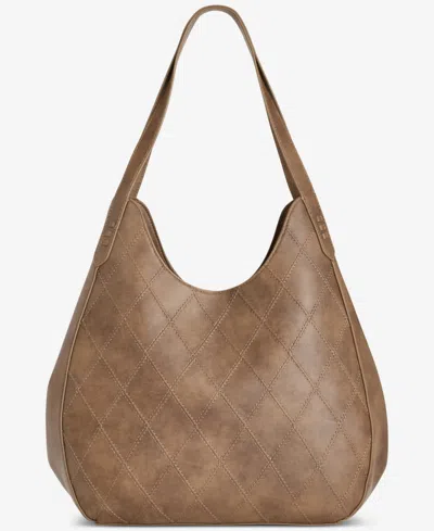 Style & Co Diamond Quilted 4-poster Bag, Macy's Exclusive In Brown