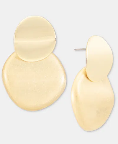 Style & Co Disc Drop Earrings, Macy's Exclusive In Gold