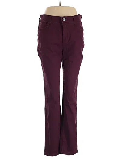 Pre-owned Style & Co Dress Pants In Burgundy