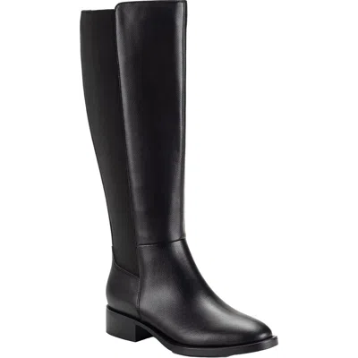 Style & Co Eloise Womens Zip Up Slip On Knee-high Boots In Multi