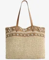 Style & Co Extra-large Shell Straw Tote, Exclusively At Macy's In Seashells Q1 25