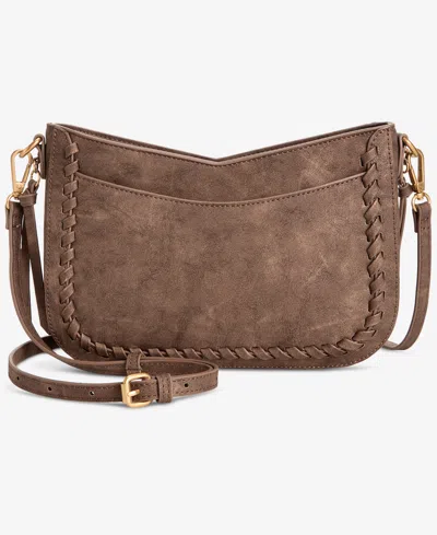 Style & Co Feed Crossbody, Exclusively At Macy's In Mtl Chocol