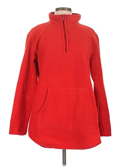 Pre-owned Style & Co Fleece Jacket In Red