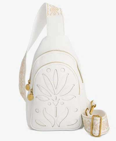 Style & Co Floral Cutout Mini Sling Bag, Exclusively At Macy's In White