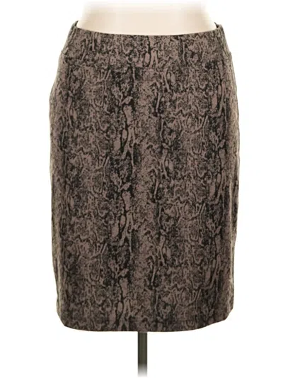 Pre-owned Style & Co Formal Skirt In Brown