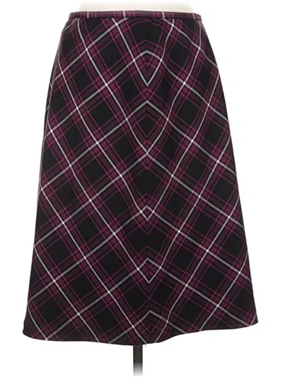 Pre-owned Style & Co Formal Skirt In Burgundy