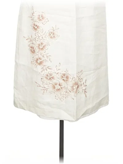 Pre-owned Style & Co Formal Skirt In White