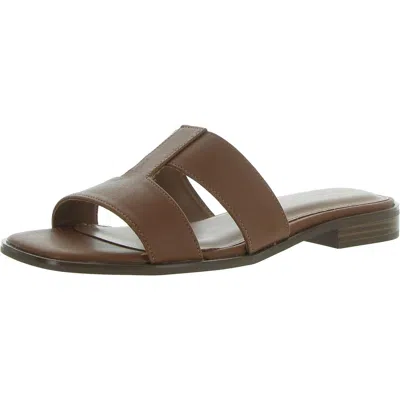 Style & Co Gabbyy Womens Strappy Slip On Slide Sandals In Multi
