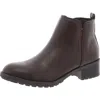 Style & Co Garenrr Womens Zipper Man Made Ankle Boots In Gold