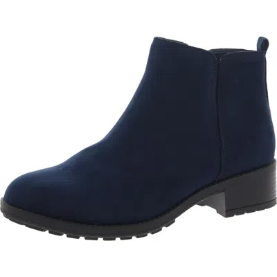 Style & Co Garnerr Womens Stretch Faux Leather Ankle Boots In Multi