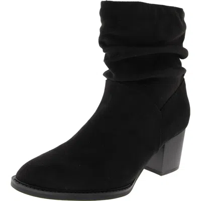 Style & Co Genovia Womens Faux Suede Pull On Ankle Boots In Multi