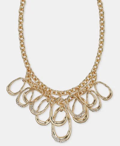 Style & Co Glass Crystal Shaky Pendant Necklace, Macy's Exclusive In Pink