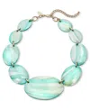 STYLE & CO GOLD-TONE RIVERSHELL STATEMENT NECKLACE, 18-1/2" + 3" EXTENDER, CREATED FOR MACY'S
