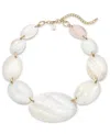 STYLE & CO GOLD-TONE RIVERSHELL STATEMENT NECKLACE, 18-1/2" + 3" EXTENDER, CREATED FOR MACY'S